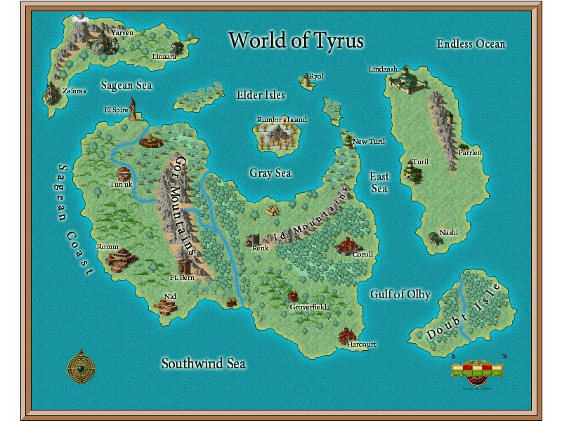 The known world of Tyrus.