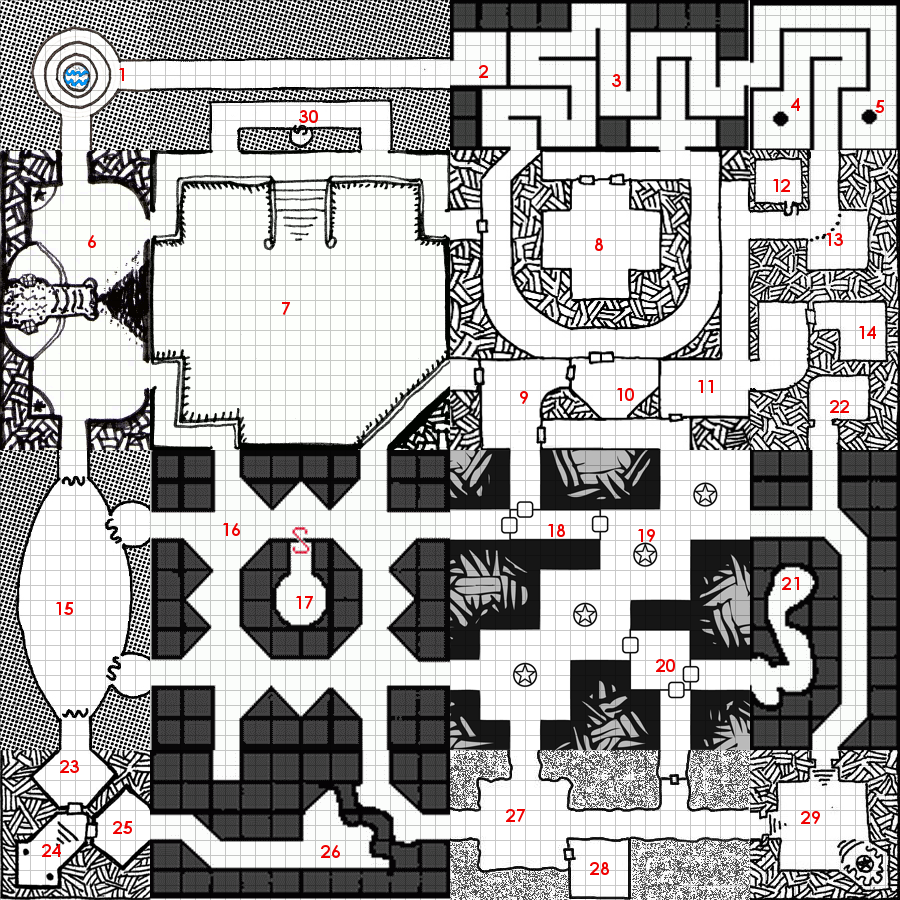 castle ravenloft dungeons and catacombs map